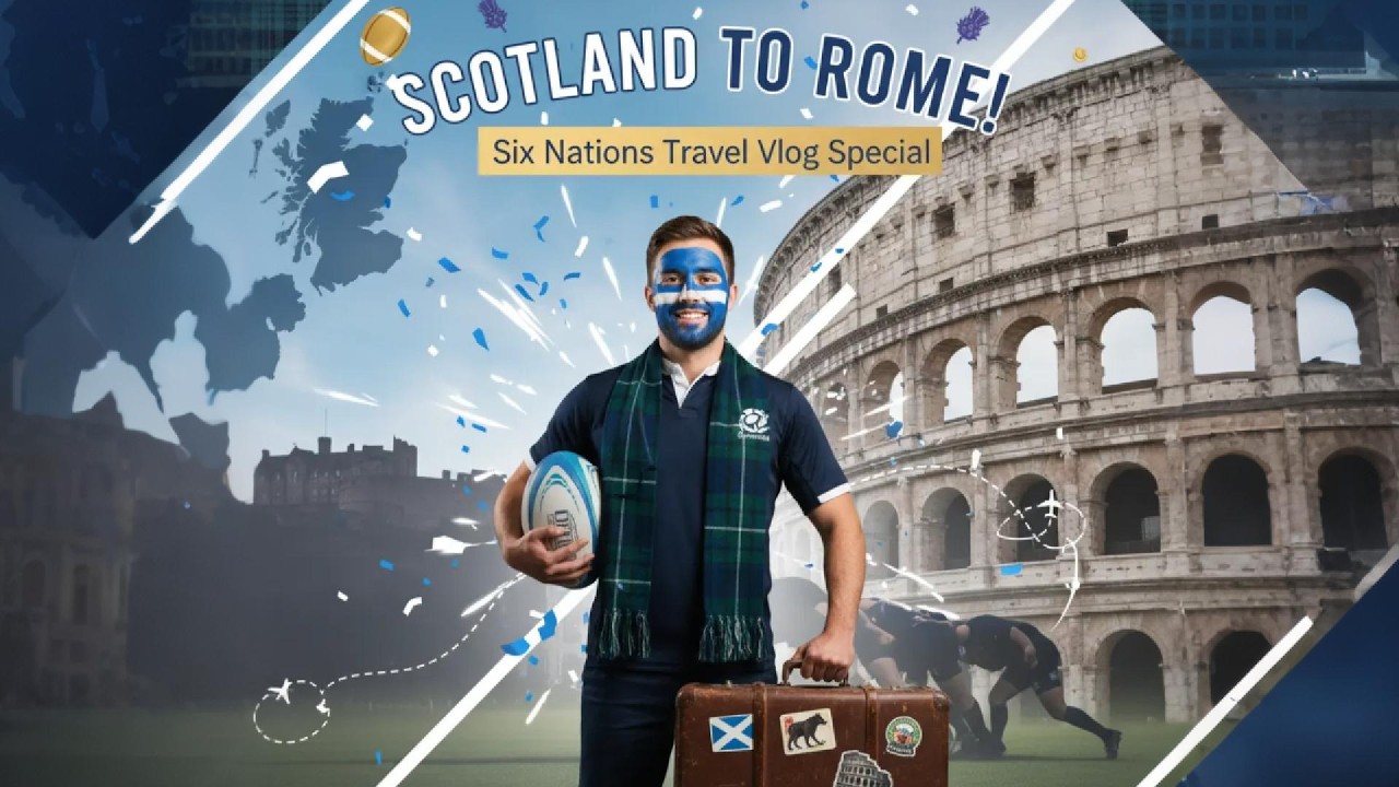 Scotland vs Italy VLOG! Behind the scenes on Six Nations trip to Rome with over 15,000 Scots fans