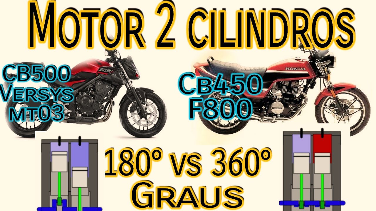 Diferença de som entre motores 2 cilindros 180 vs 360 graus (cb450, cb500, f800, versys 650, mt03)