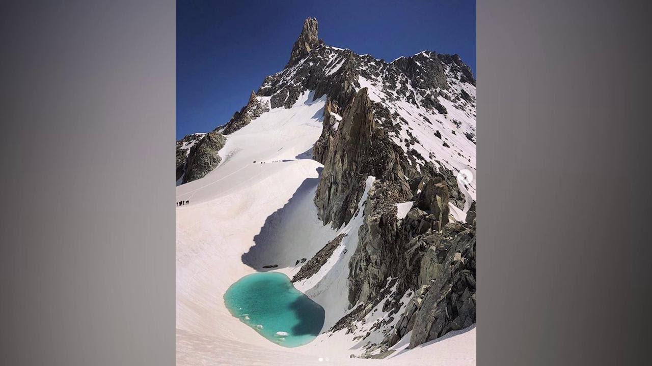 Un lago sul Monte Bianco, l'allarme dell'alpinista: 