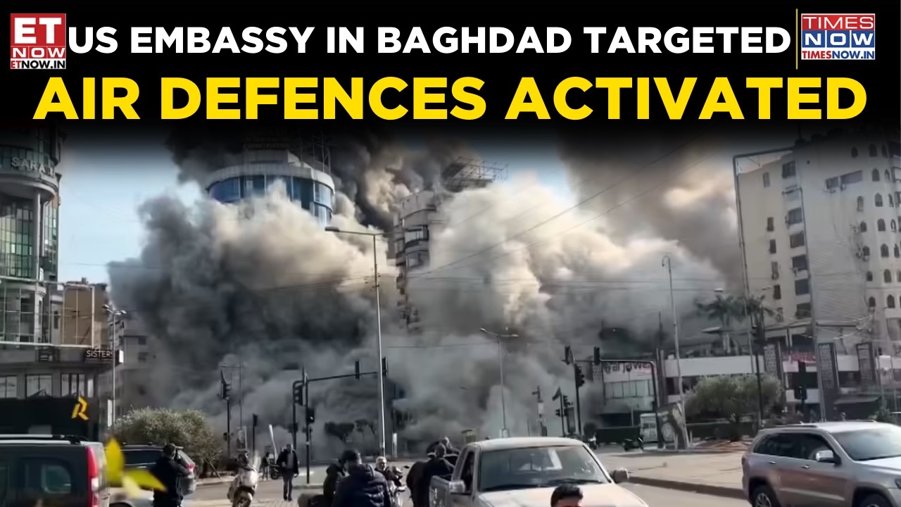 Middle East War Escalates: Rockets Target US Embassy In Baghdad | Helipad Hit, Explosions Heard!