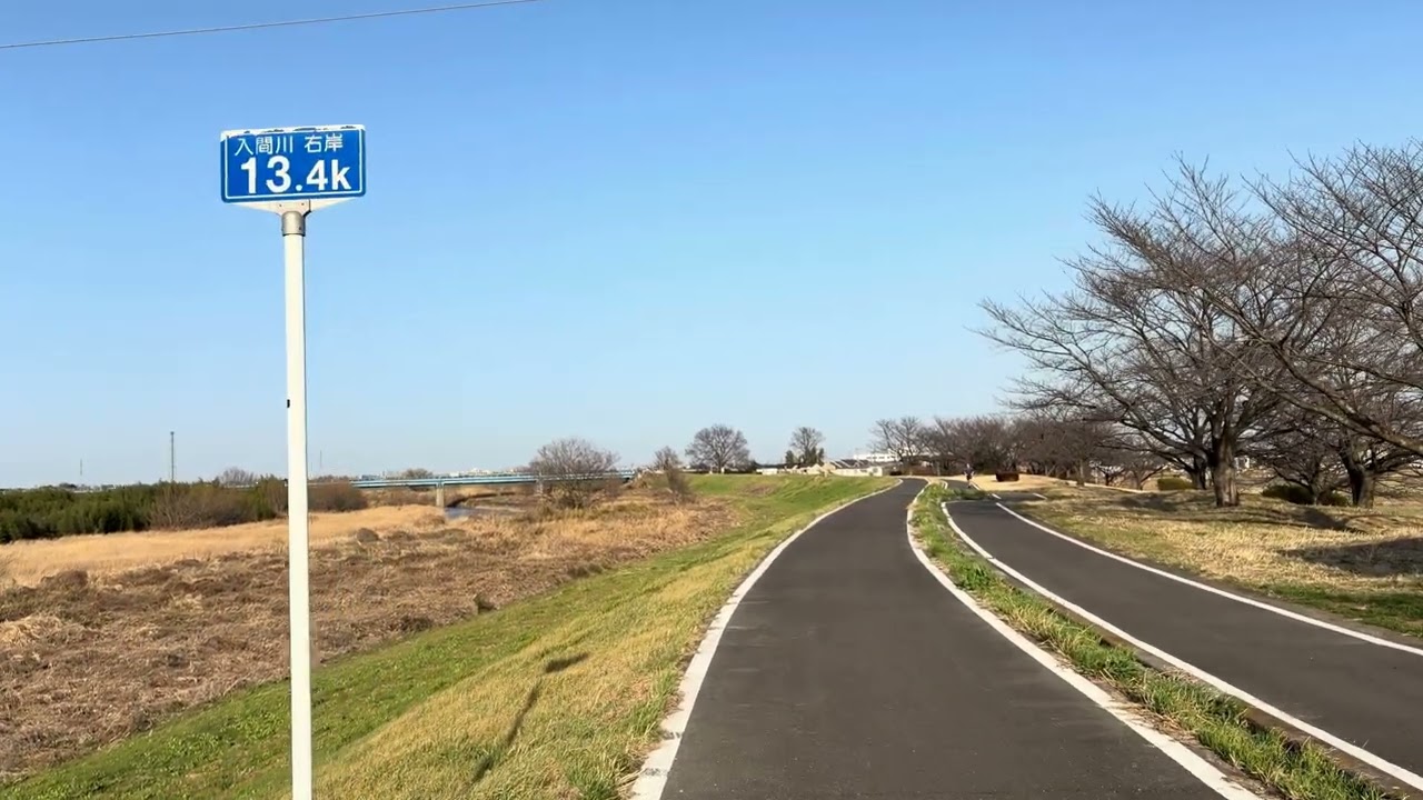 【4K HDR】川越・入間川の河川敷を散歩｜春の静かなリバーサイドウォーク（埼玉・上寺山）