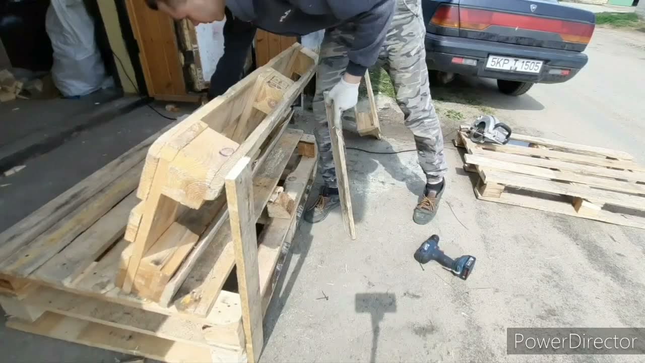 Диван из поддонов / paddon divan
