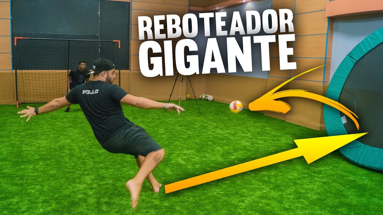 REBOTEADOR GIGANTE con VOLEA!!! Retos de Fútbol