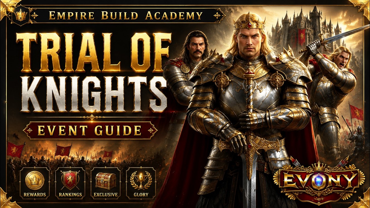 Evony Trial of Knights 2026 Guide ⚔️ FREE Blood of Ares Trick + Best Rewards!