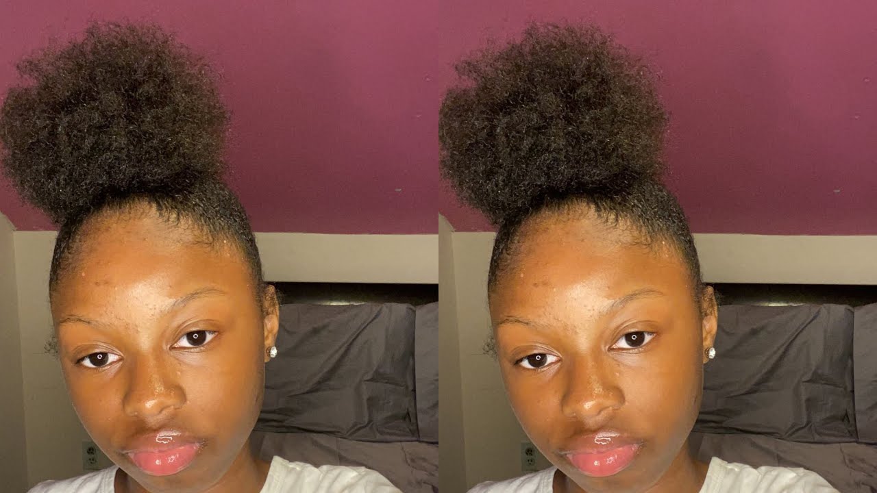 Sleek Puff Tutorial on Short 4B Hair