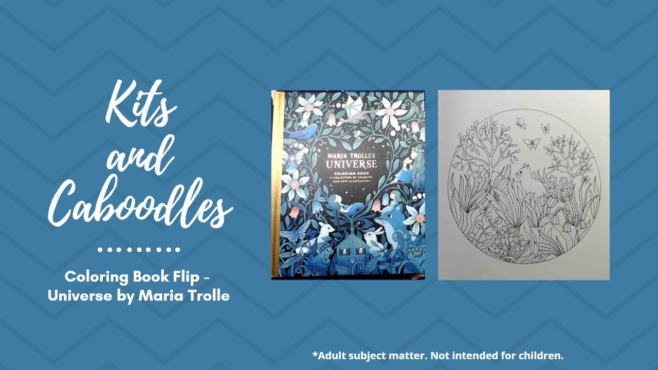 Coloring Book Flip - Universe by Maria Trolle