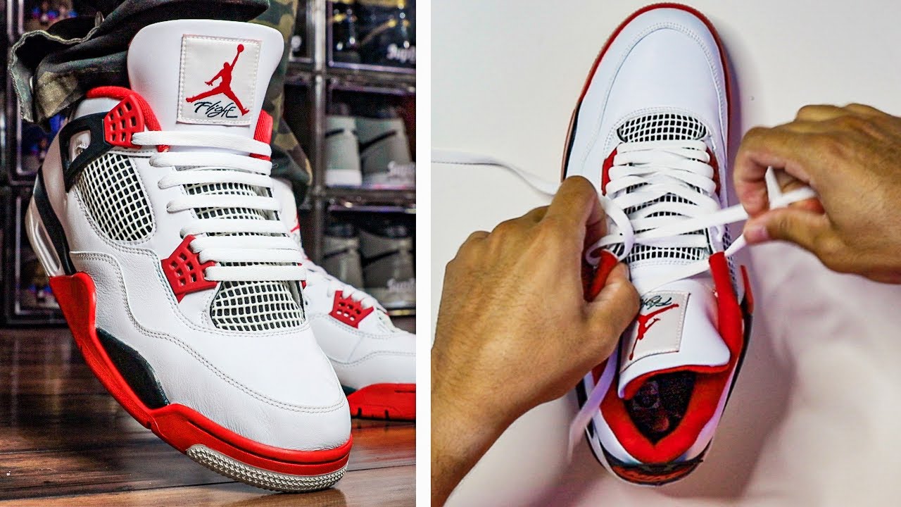 How To Lace Air Jordan 4 (5 EASY WAYS Tutorial)