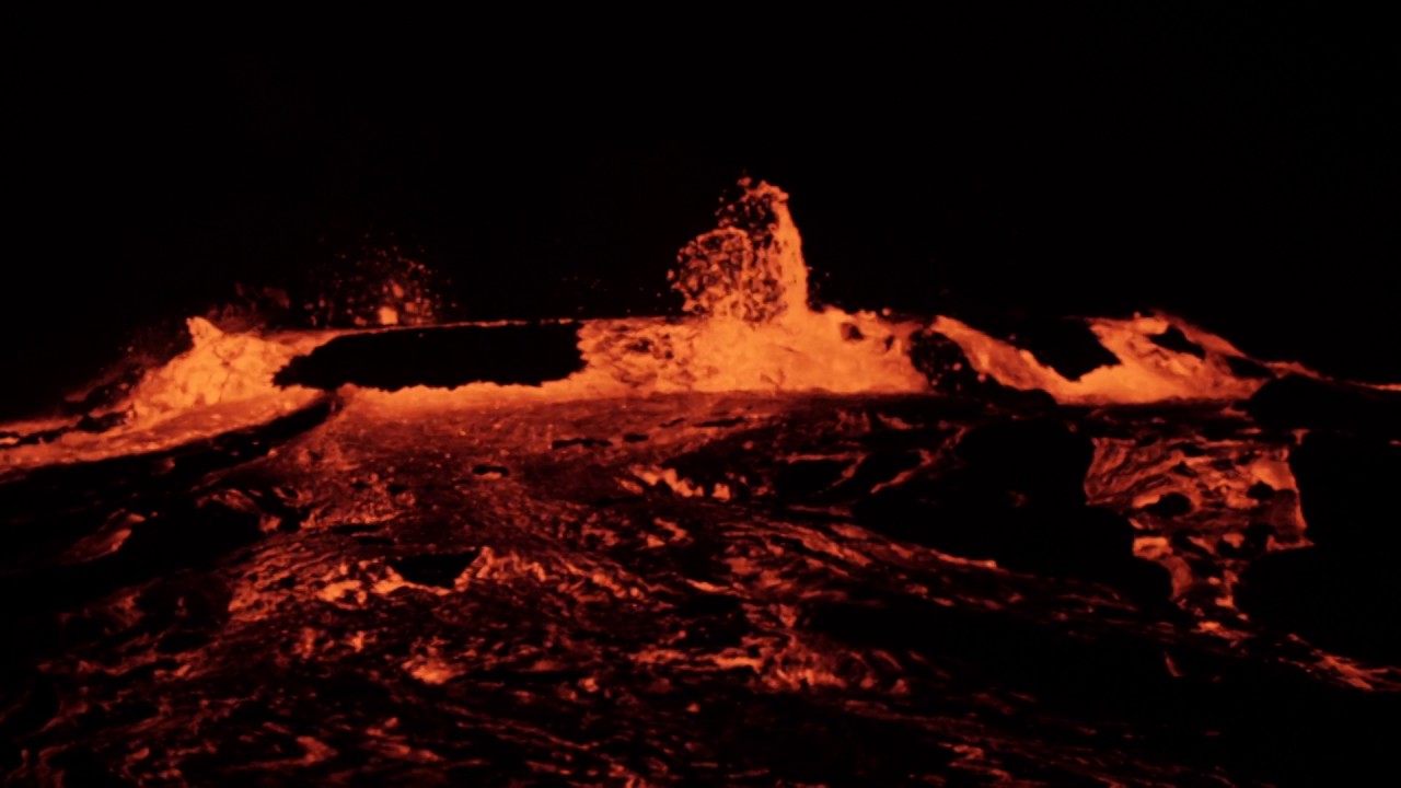 Erta Ale volcano lava lake overflowing 17 Jan 2017