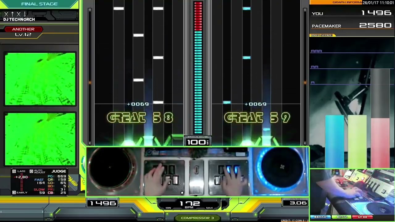 [IIDX] Ｘ↑Ｘ↓ [DPA 12] EASY CLEAR