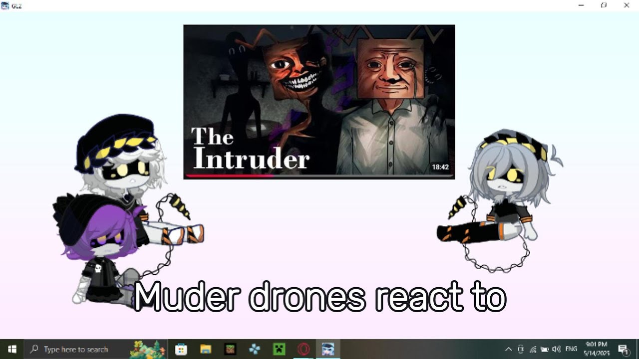 Muder Drones react to tank fish The intruder part 1