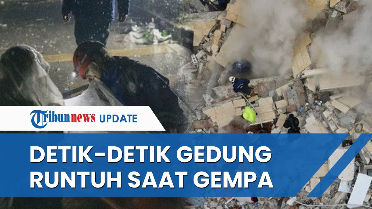 Rekaman Detik-detik Menegangkan Gedung Tinggi Runtuh saat Gempa Susulan Turki, Ambles Rata Tanah