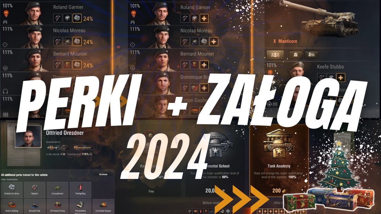 Perki i Załoga w 2024 r-Czyli Najlepszy(WN8) i Najtańszy($) Sposób  Szkolenia Załogi  World Of Tanks
