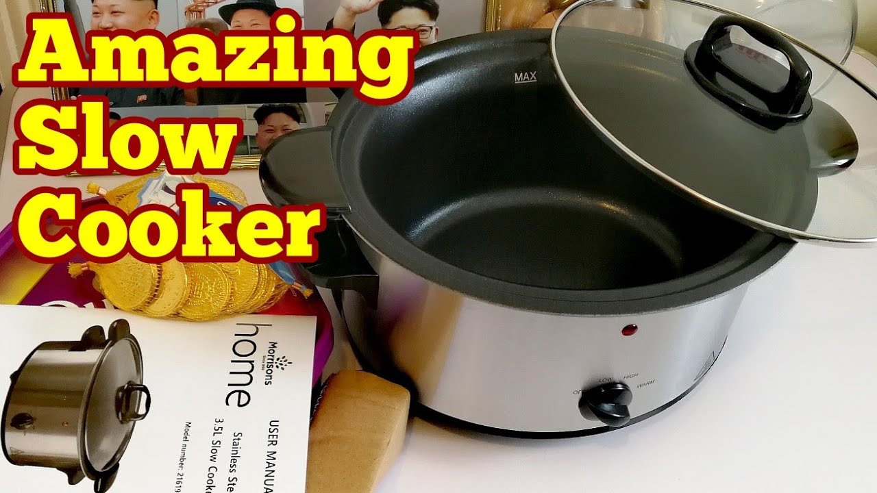 Amazing Slow-cooker From Morrisons / Unboxing, Review And Cooking A Stew Dinner Meal