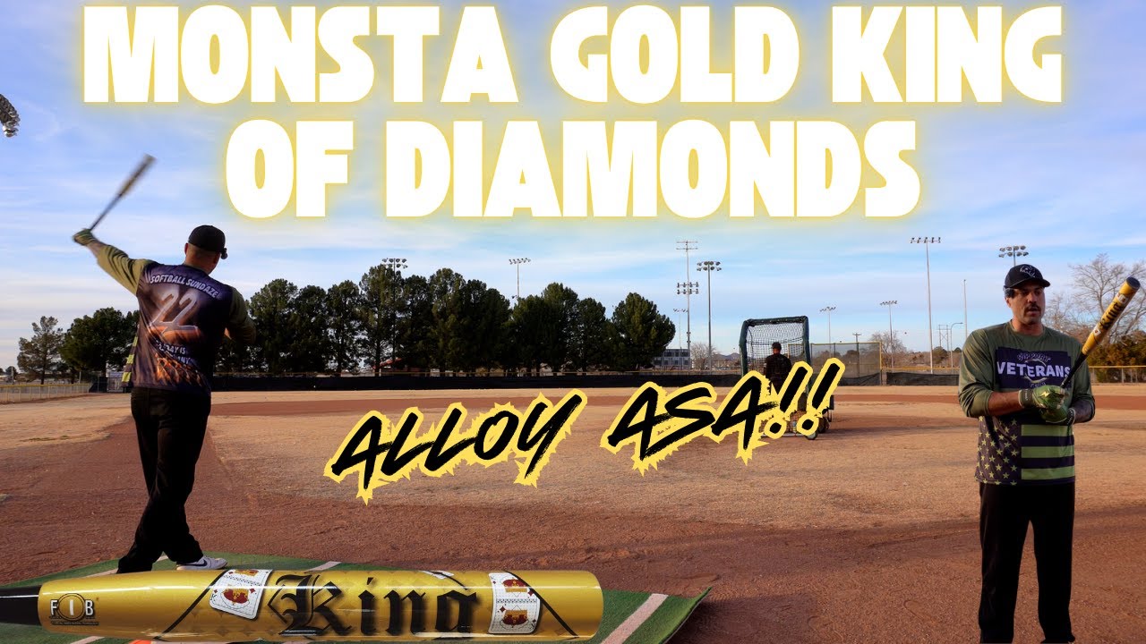 Monsta Gold King of Diamonds | Обзор биты Slowpitch от USA/ASA