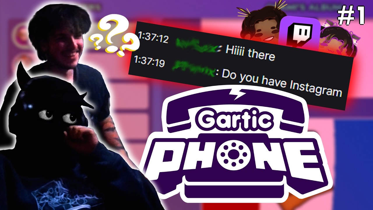 VIEWER FALLS IN LOVE WITH MY BF?! | Gartic Phone (Part 1)