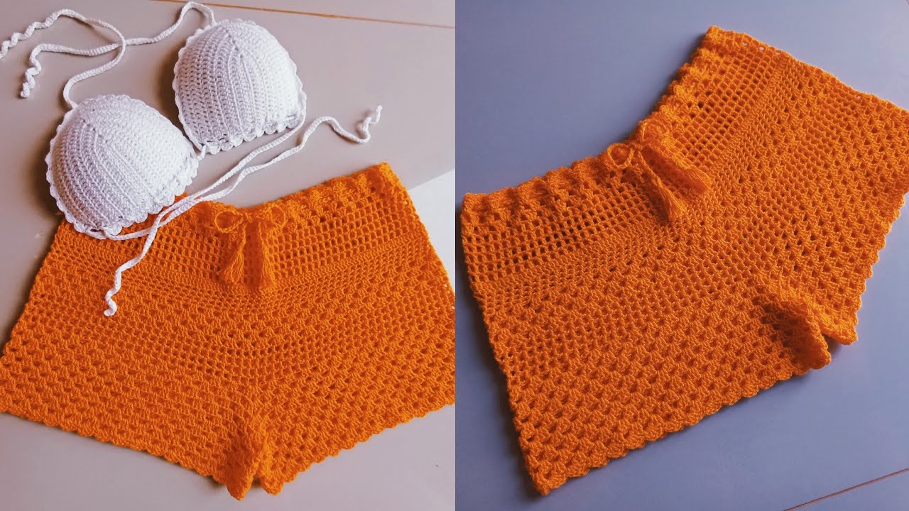 short em crochê verão PP,P,M,G,GG
