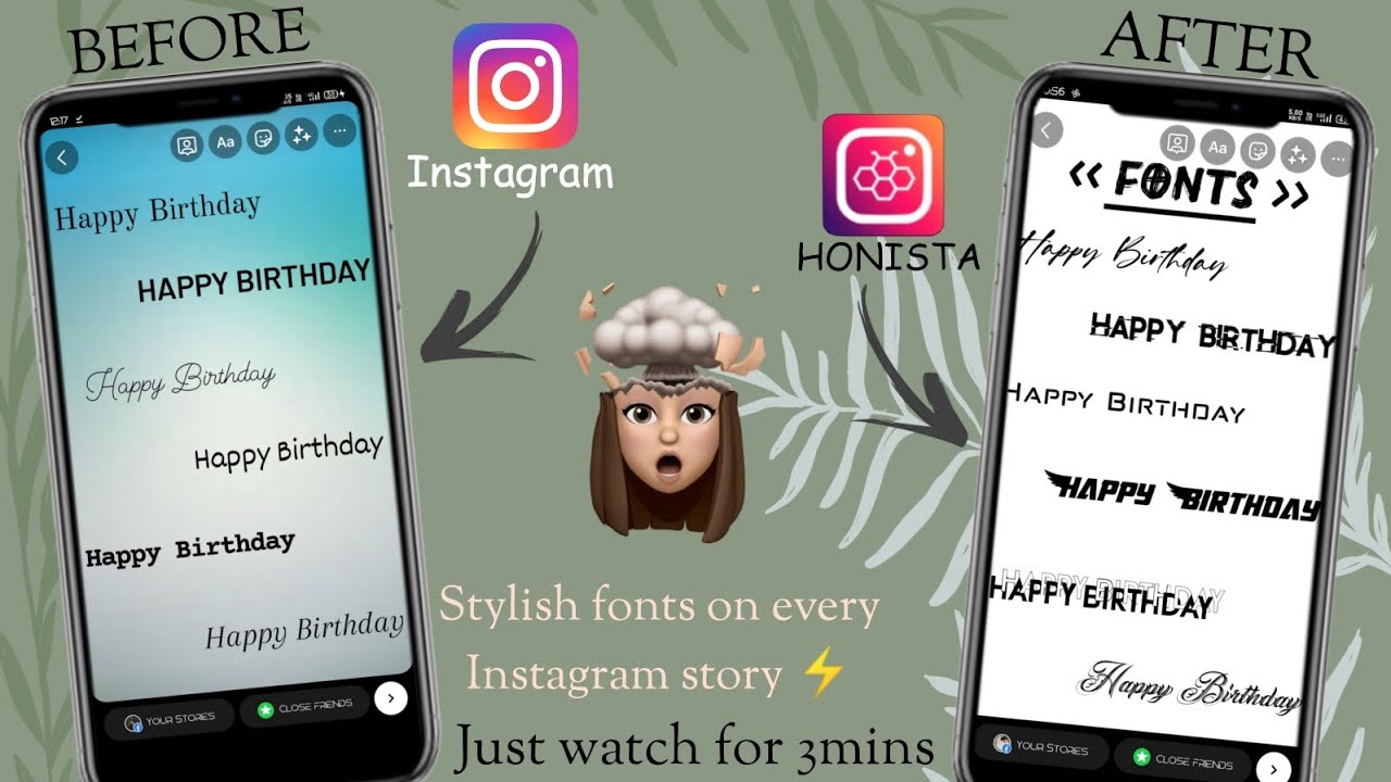 how to Change Your Instagram Story Font Style! || honista