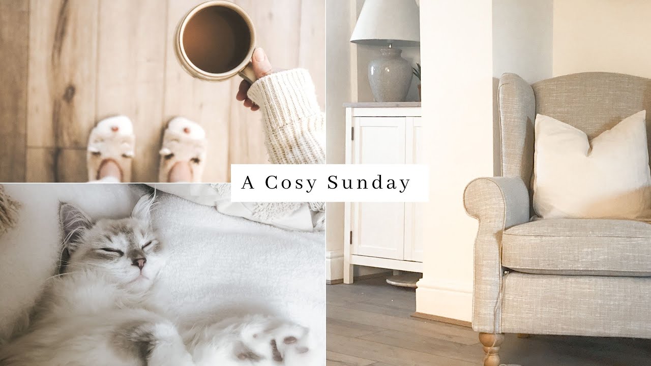 A Cosy Day At Home ~ Taking It Slow, Healthy Meals, Cleaning + Home Office Update