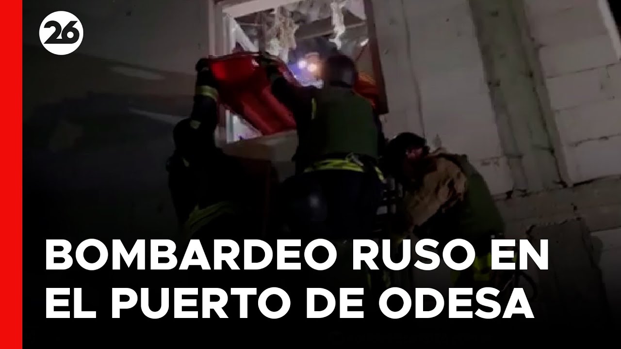 8 muertos tras ataque ruso en el puerto de Odesa