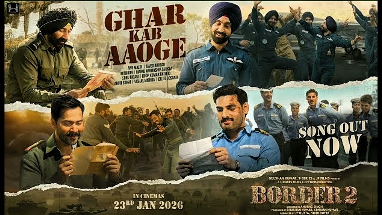 BORDER 2: Ghar Kab Aaoge 🇮🇳 | Sunny Deol | Slowed +Reverb | Arijit Singh | Patriotic Song 2026
