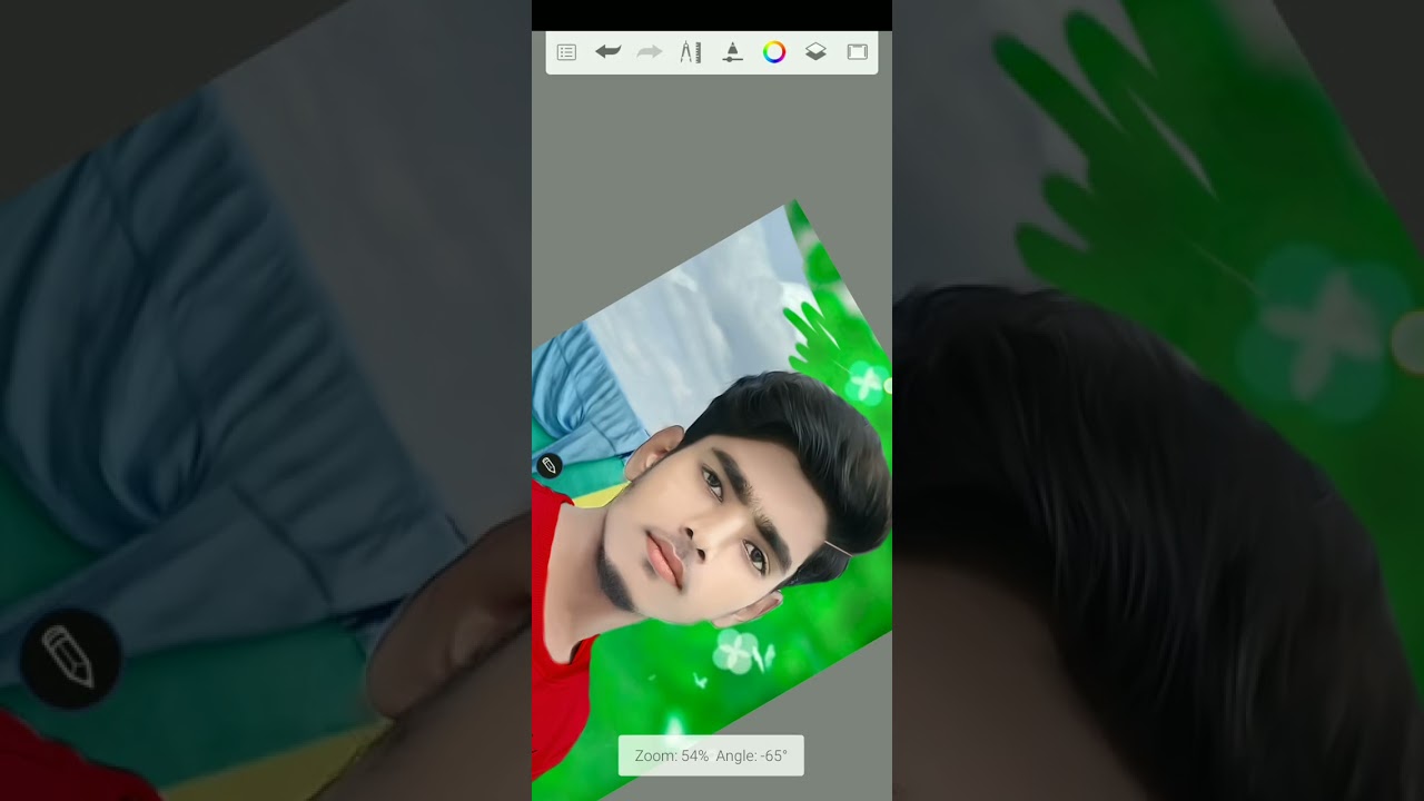 Autodesk Sketchbook Background Change Editing | Autodesk Par Background Kaise Change Kare #shorts