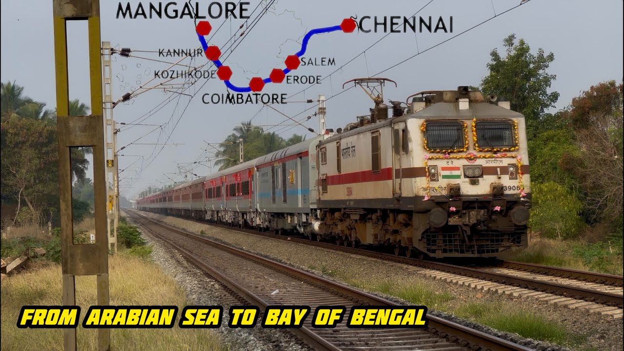 First LHB Run of West Coast Express | Mangaluru Central &ndash; MGR Chennai Central Train
