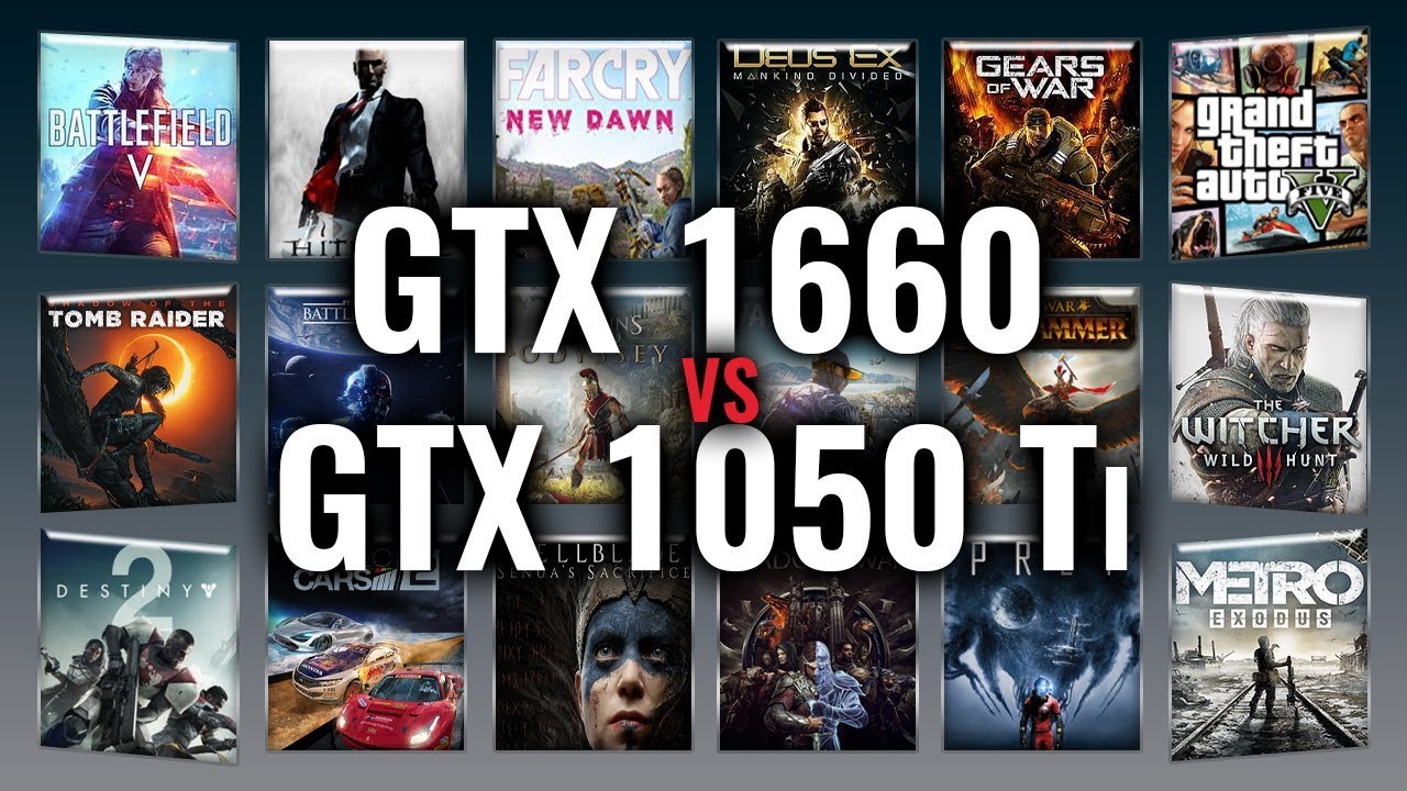 GTX 1660 vs GTX 1050 Ti Benchmarks | Gaming Tests Review & Comparison | 53 tests