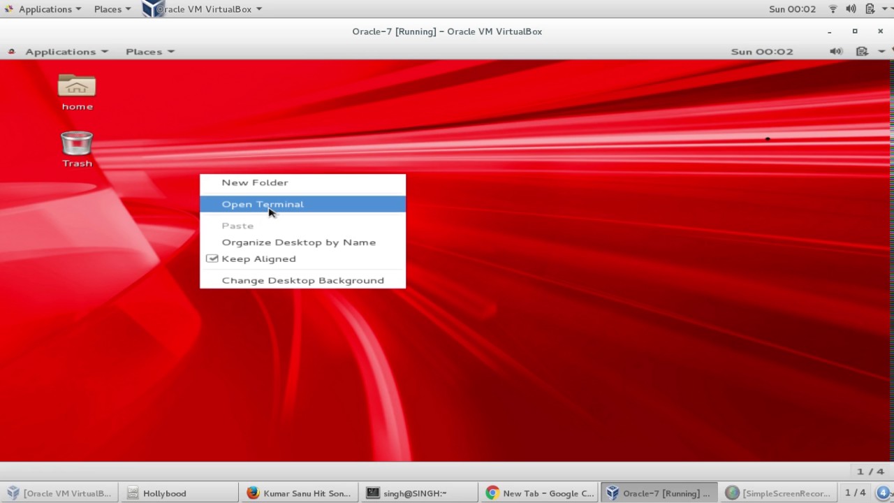 2.1. Oracle 12c installation over Oracle Linux 7