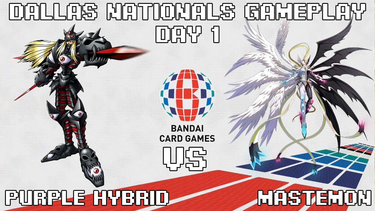 Геймплей первого дня чемпионата Dallas Nationals по Digimon TCG! Фиолетовый Гибрид против Мастемона