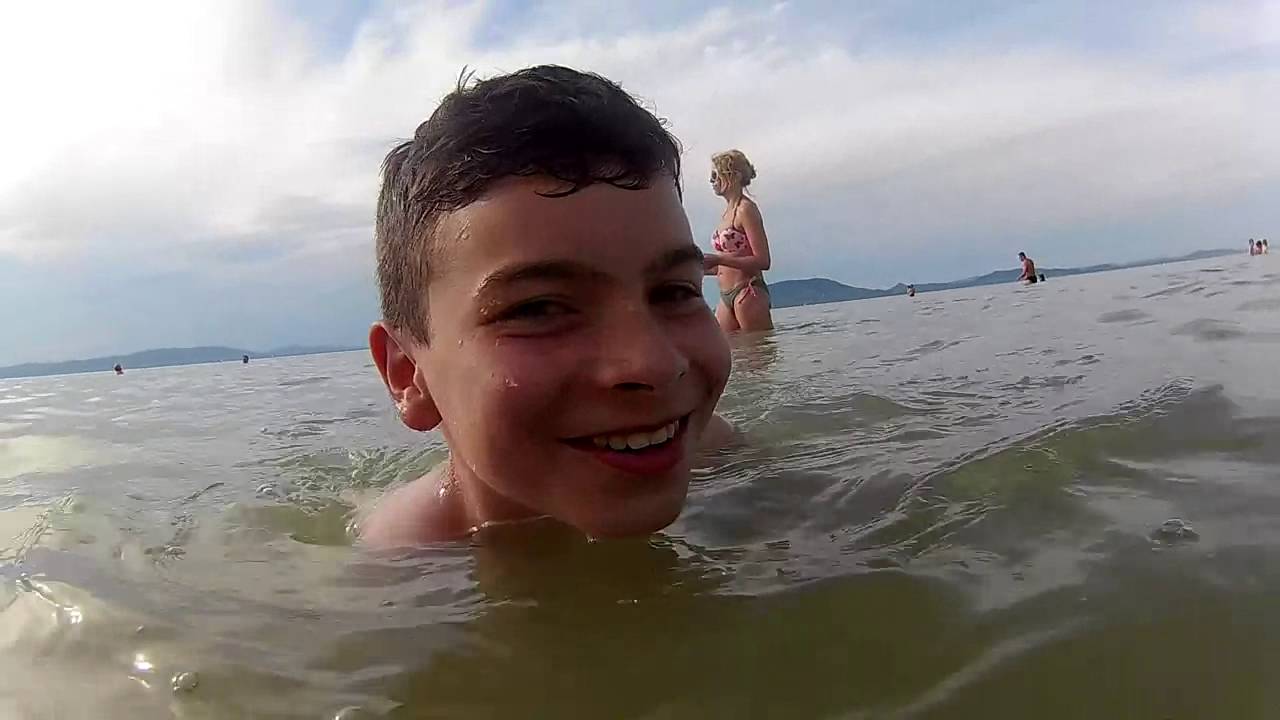 LUBIĘ BALATON, wakacje 2016, Balaton -  plaża w Balatonfenyves,