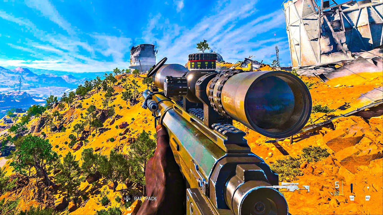 Call of Duty Warzone Al Mazrah Solo Sniper Gameplay PS5 (No Commentary)