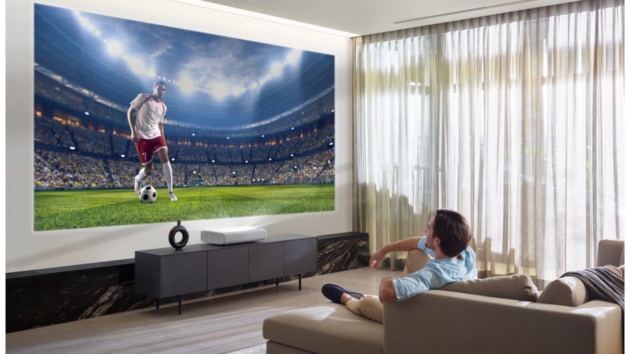 Обзор 120-дюймового ультракороткофокусного лазерного проектора Samsung UHD 4K Smart Laser Projector