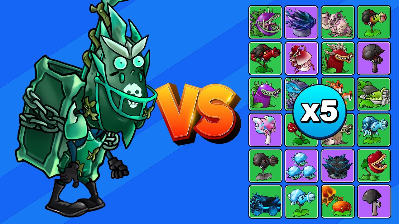 ZOMBI DEL TRIDENTE SUPREMO vs PLANTAS FUSIONADAS X5 | PvZ Fusion
