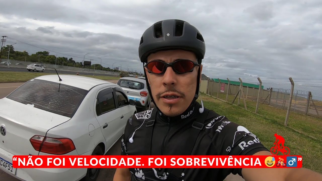 “NÃO FOI VELOCIDADE. FOI SOBREVIVÊNCIA 😅🚴‍♂️ ATÉ O AEROPORTO ✈️”