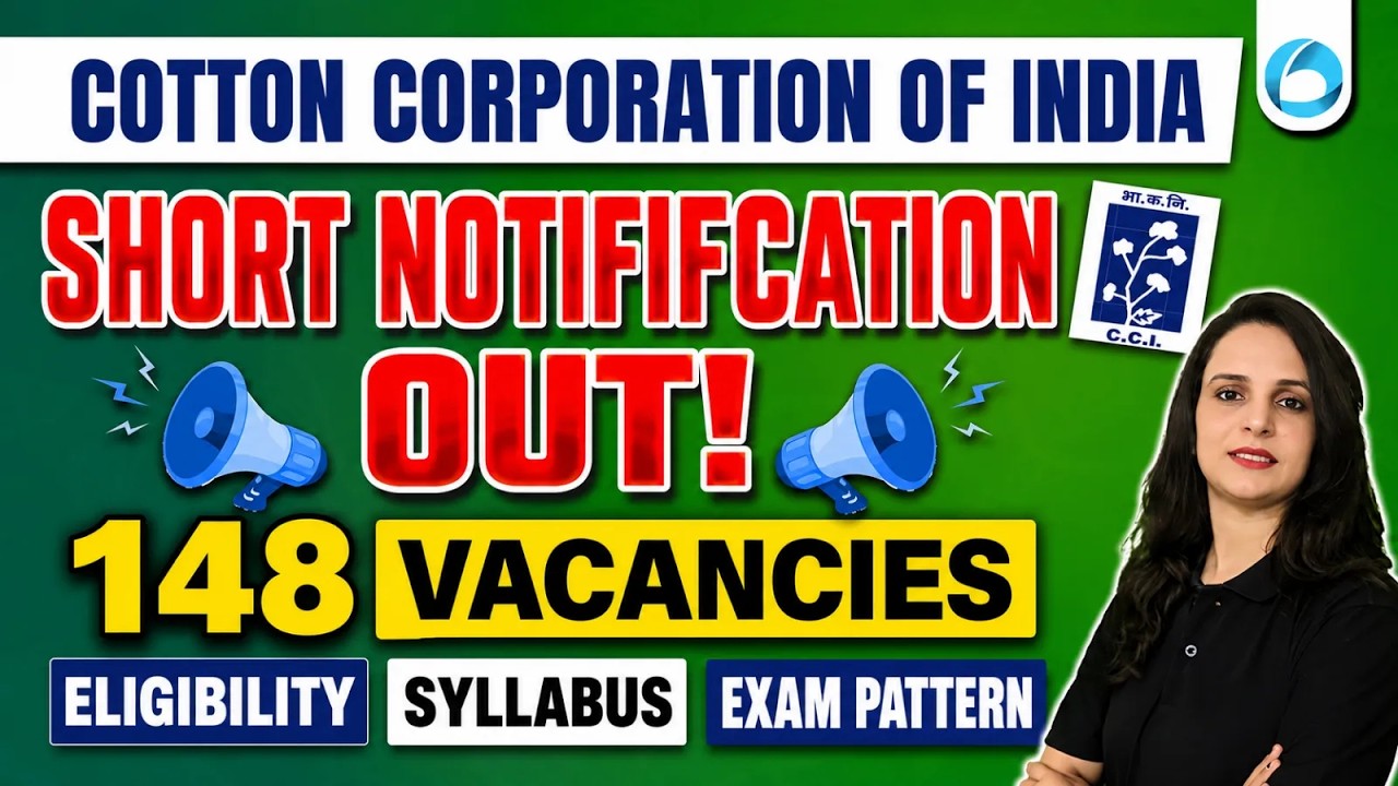 Cotton Corporation Of India | Short Notification Out | 148 Vacancies | CCI 2026 Recruitment