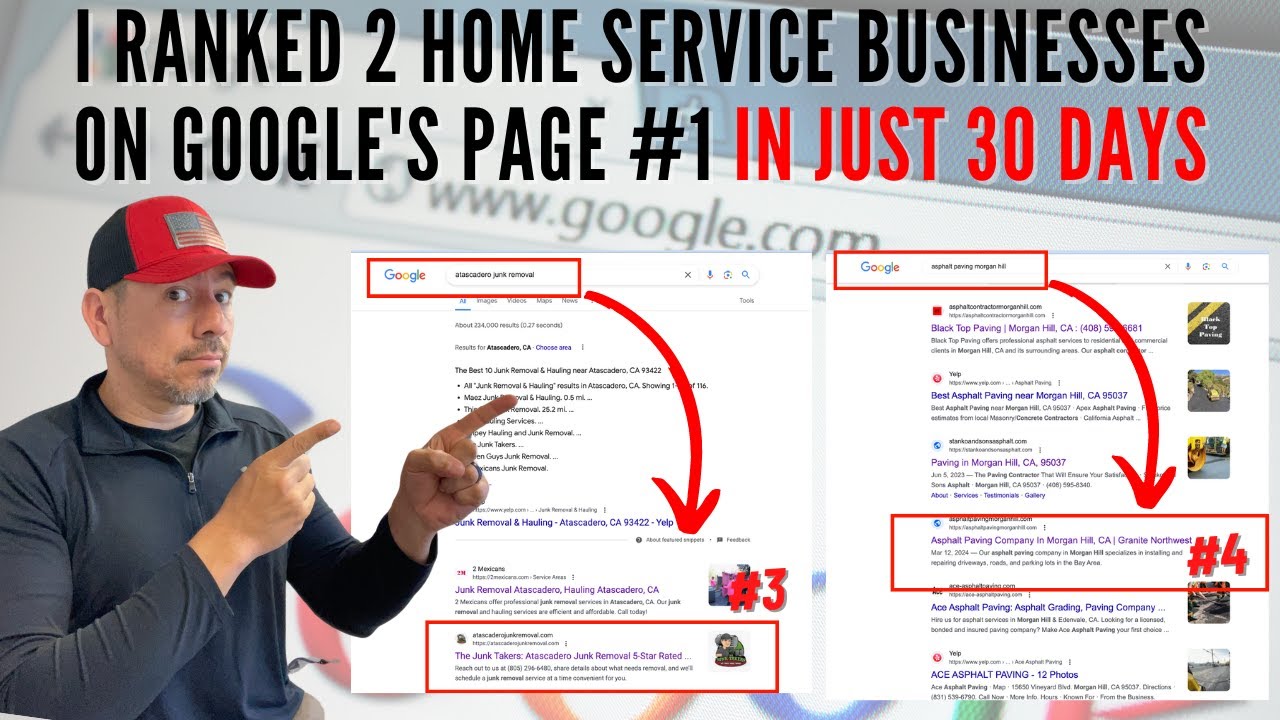 I Ranked 2 Home Service Businesses on Google's Page #1 in Just 30 Days With My SEO Rules