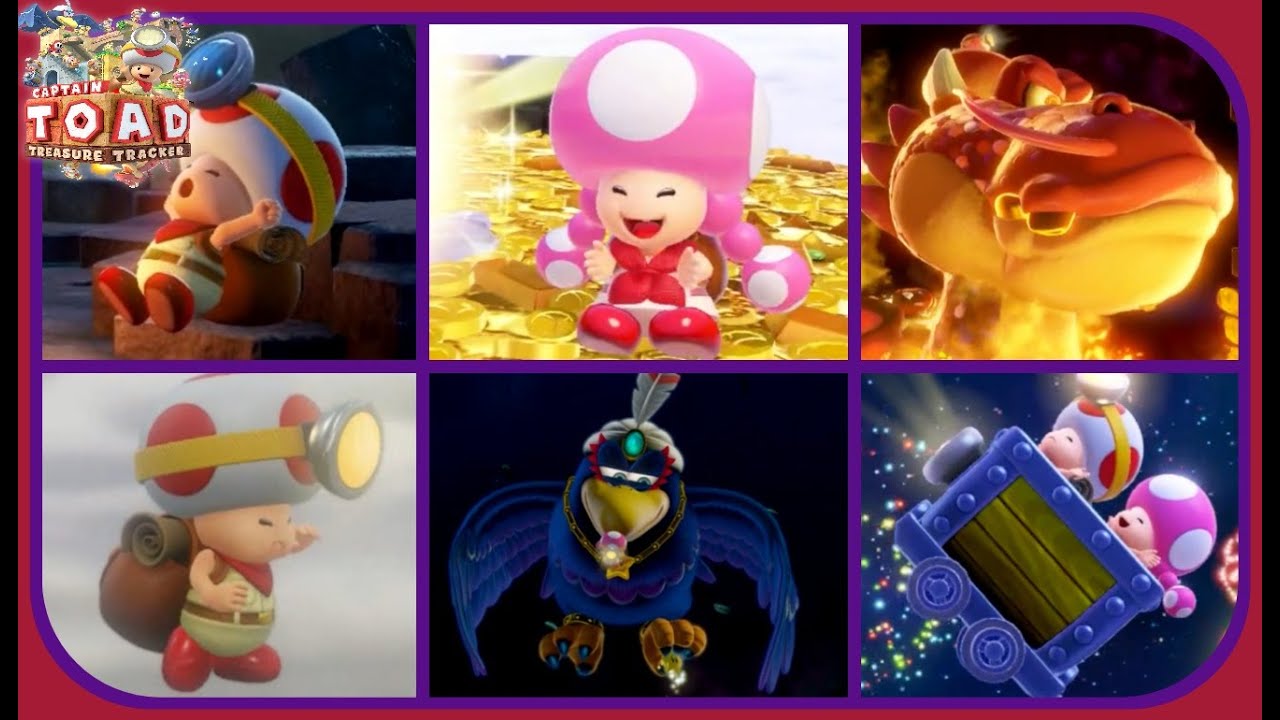 Captain Toad: Treasure Tracker The Movie - All Cutscenes