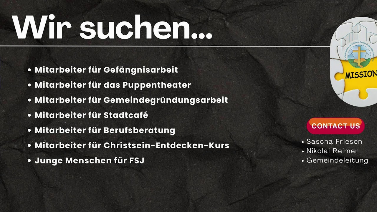 Wenn Glaube Wege findet | Markus 2,1-12 | Livestream | CBG Fulda Kohlhaus
