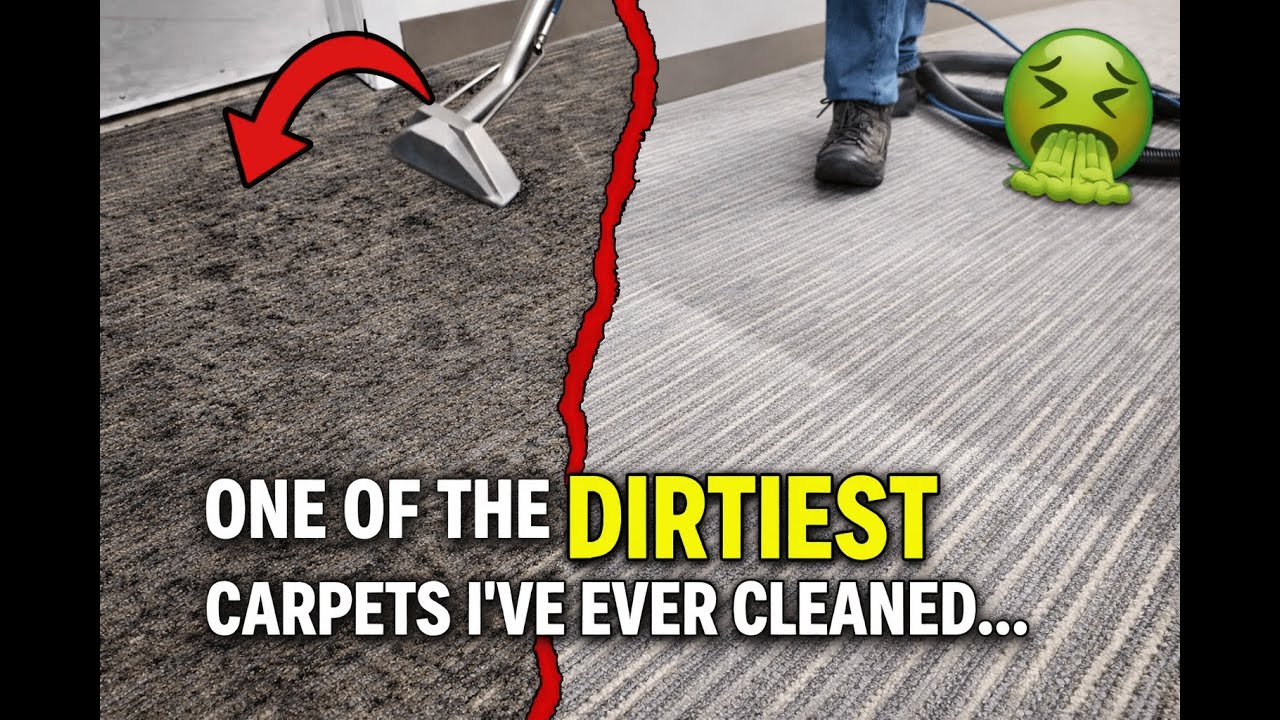 One Of The Dirtiest Carpets I've Ever Cleaned...