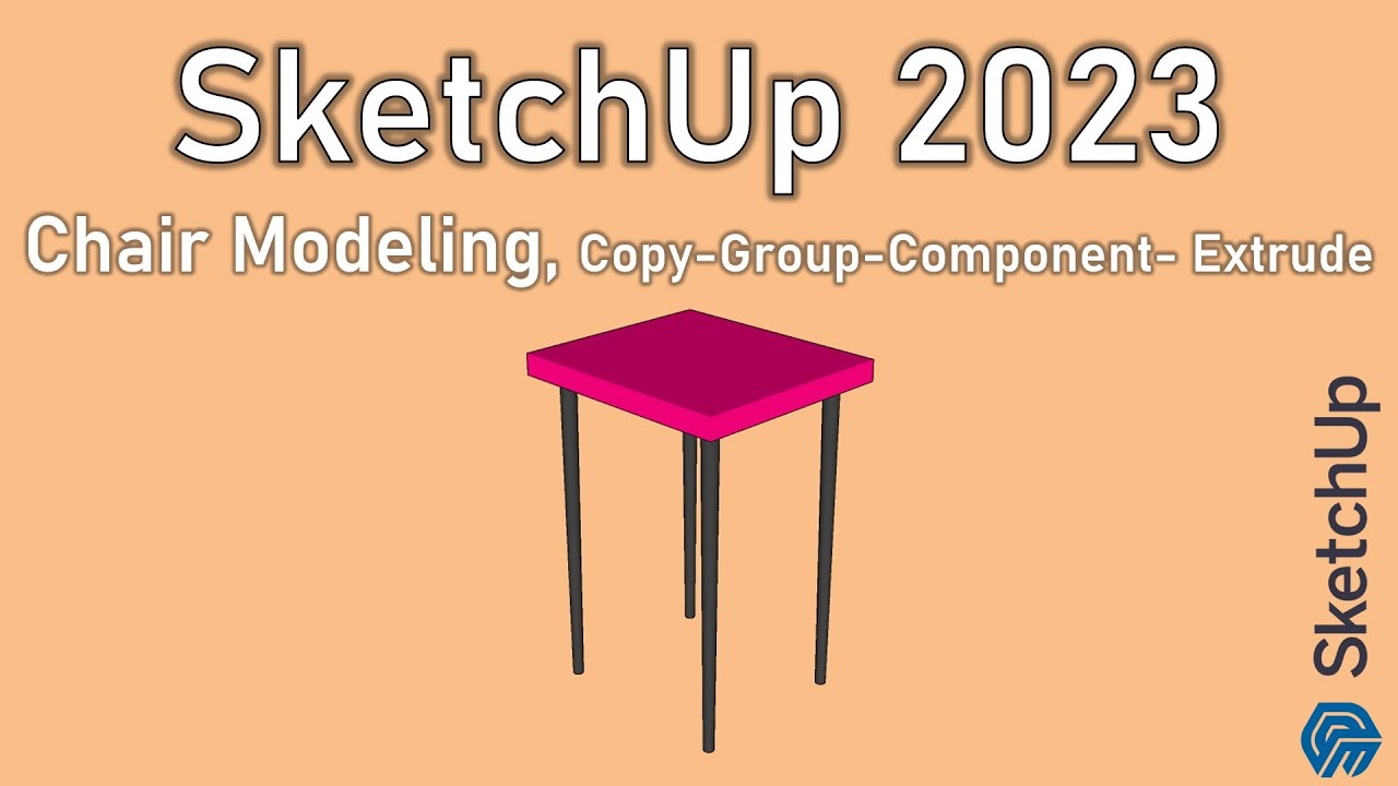 How To Make A Chair In SketchUp