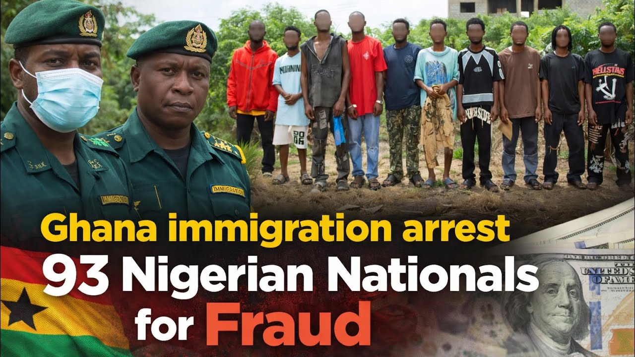 Ghana Immigration Arrests 93 Nigerian Nationals in Major Internet Fraud Crackdown