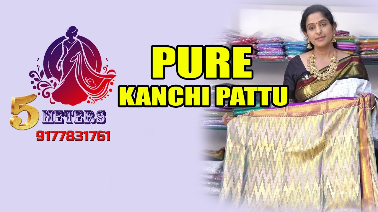 5Meters | Pure Kanchi Pattu |new Saree | 2026 Sarees | 5meters2255