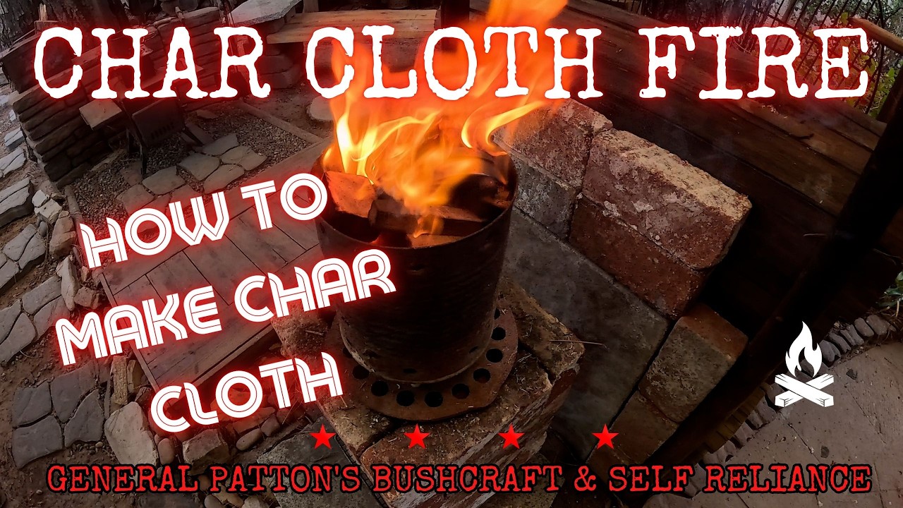 DIY - HOW TO MAKE CHAR CLOTH #diy