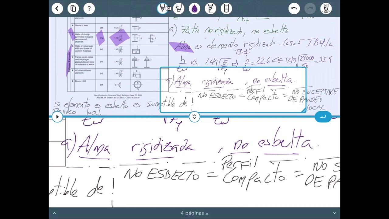 1. DdECAeC - Pandeo Local, Pandeo Flexionante f&oacute;rmulas, T4-1, T4-22