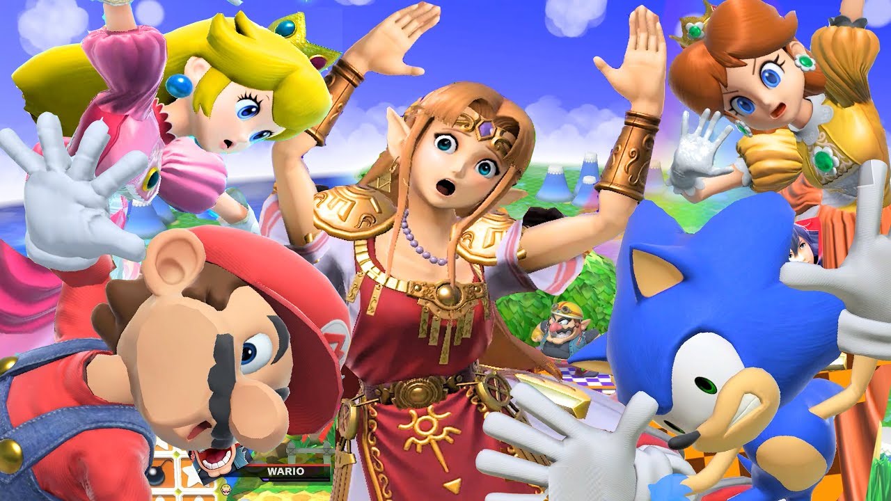 Super Smash Bros Ultimate All Characters Smashed onto the Screen