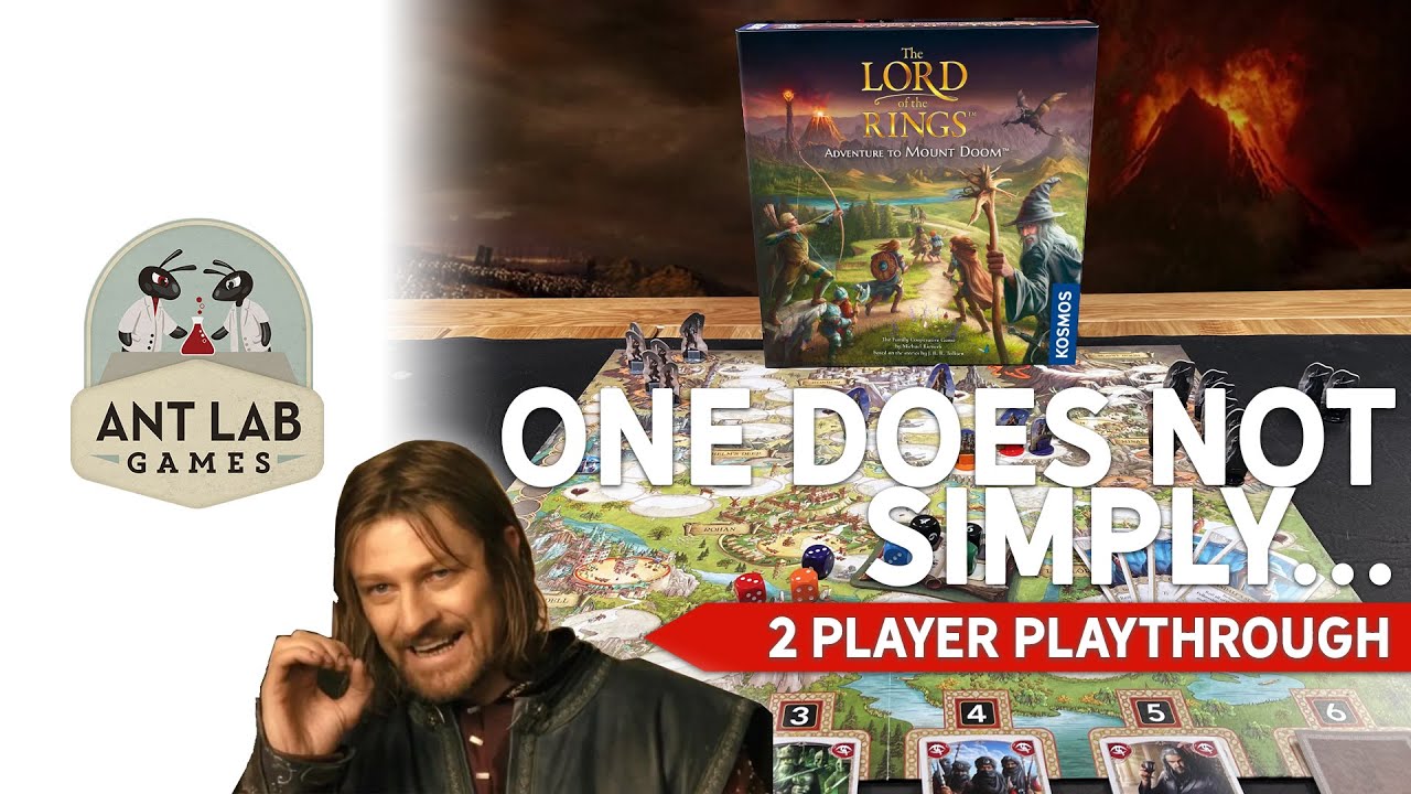 Lord of the Rings: Adventure to Mount Doom Board Game | Playthrough | First Impression