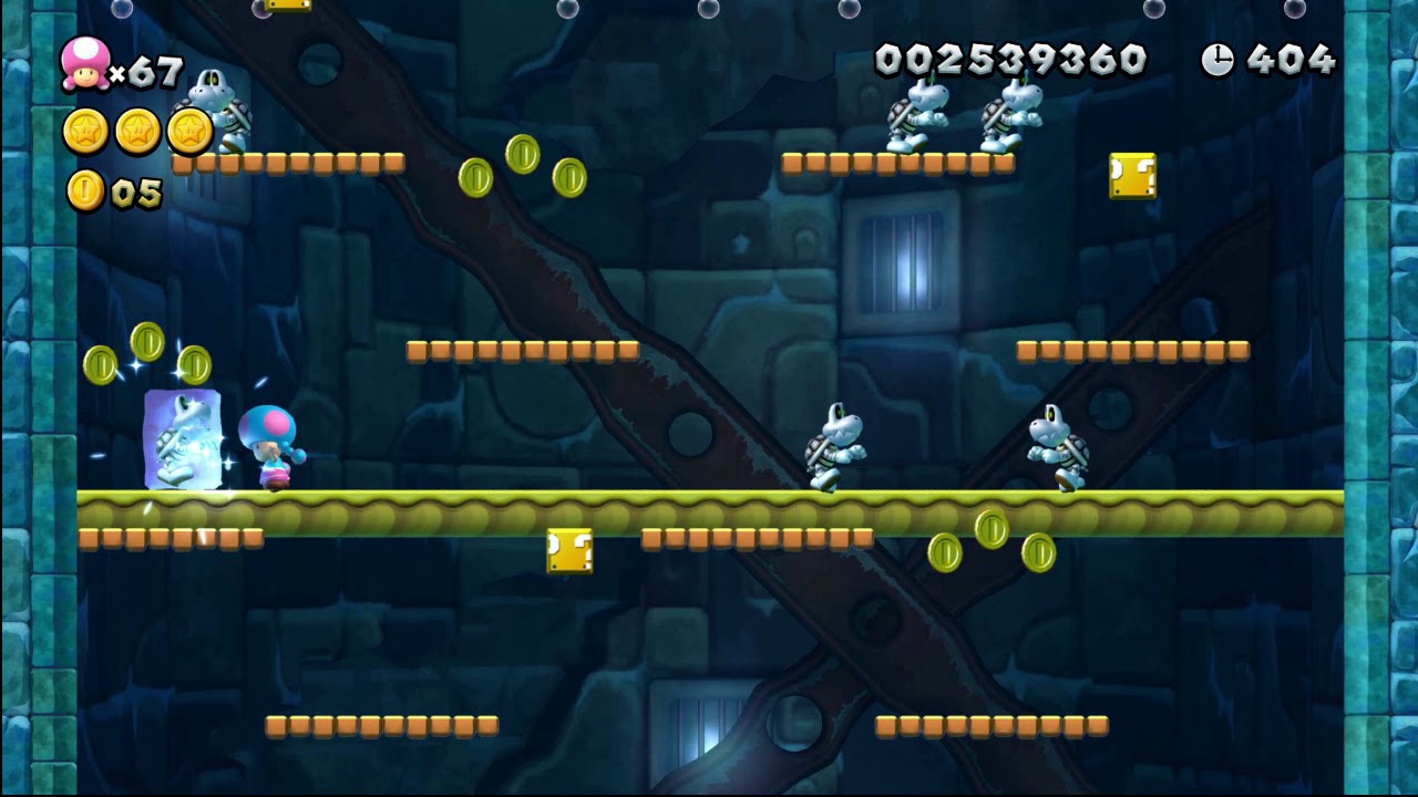 【NS】冰凍大地 4-塔 三星幣 【Mario U】 New 超級瑪利歐兄弟 U 豪華版