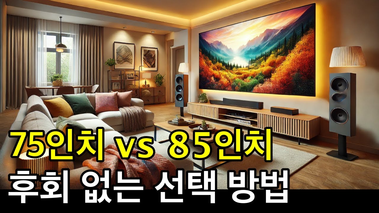 75인치 vs 85인치 대형 TV 사이즈 선택 완벽 가이드 보고 사면 절대 후회없습니다!