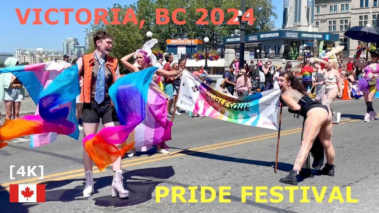 🇨🇦[4k] Pride Parade and Festival in Victoria ,BC, Canada