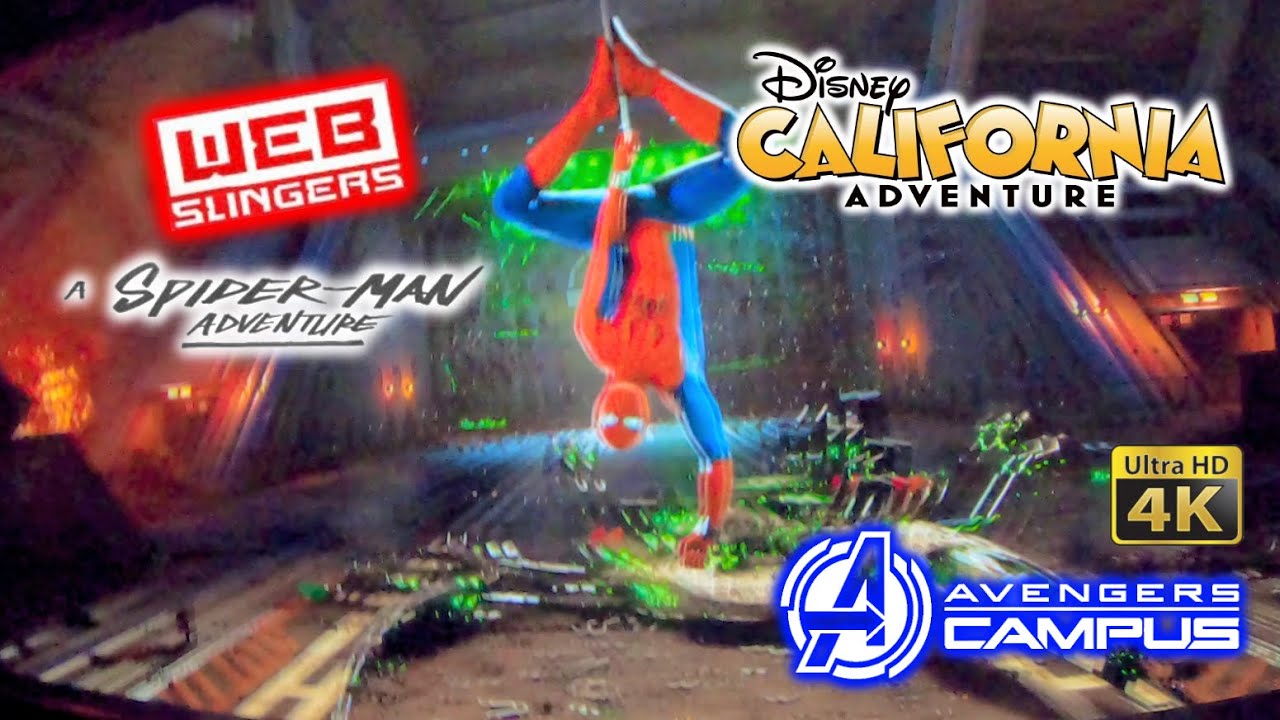2022-02-27 Web Slingers A Spider Man Adventure OnRide Ultra HD 4K POV Avengers Campus DCA Disneyland